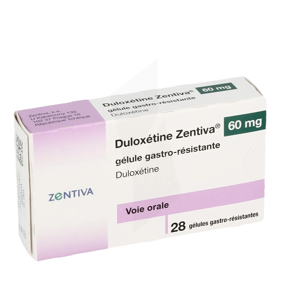 Duloxetine Zentiva 60 Mg, Gélule Gastro-résistante