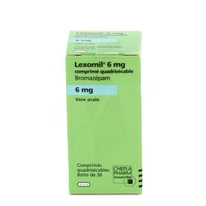 Lexomil 6mg Comprimés Quadrisécables T/30