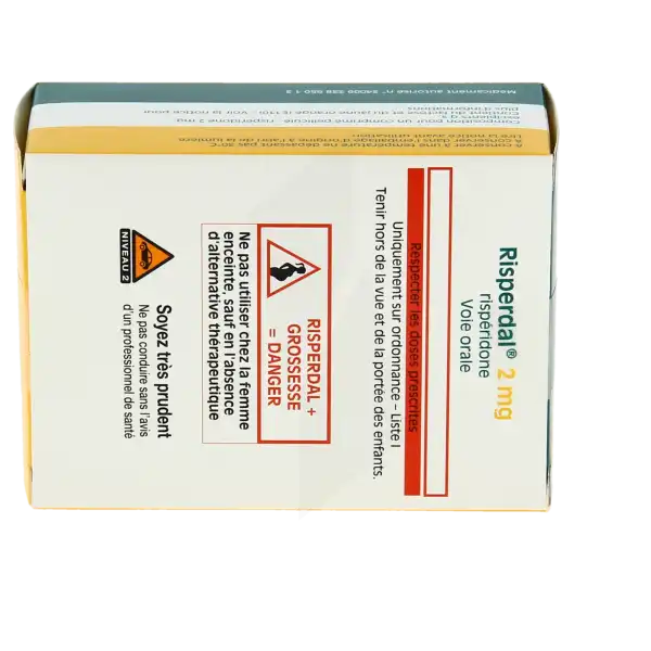 Risperdal 2 Mg, Comprimé Pelliculé