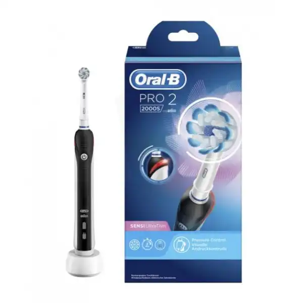 Oral B Professional Care 2000 Brosse Dents électrique Sensi Ultra Thin Black