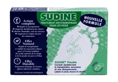 Sudine Poudre - Traitement Anti Transpiration - Boite De 6 Sachets Doubles à SAINT-SAENS