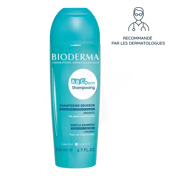 Bioderma Abcderm Shampoing Doux Bébé & Enfant Cuir Chevelu Délicat 200ml