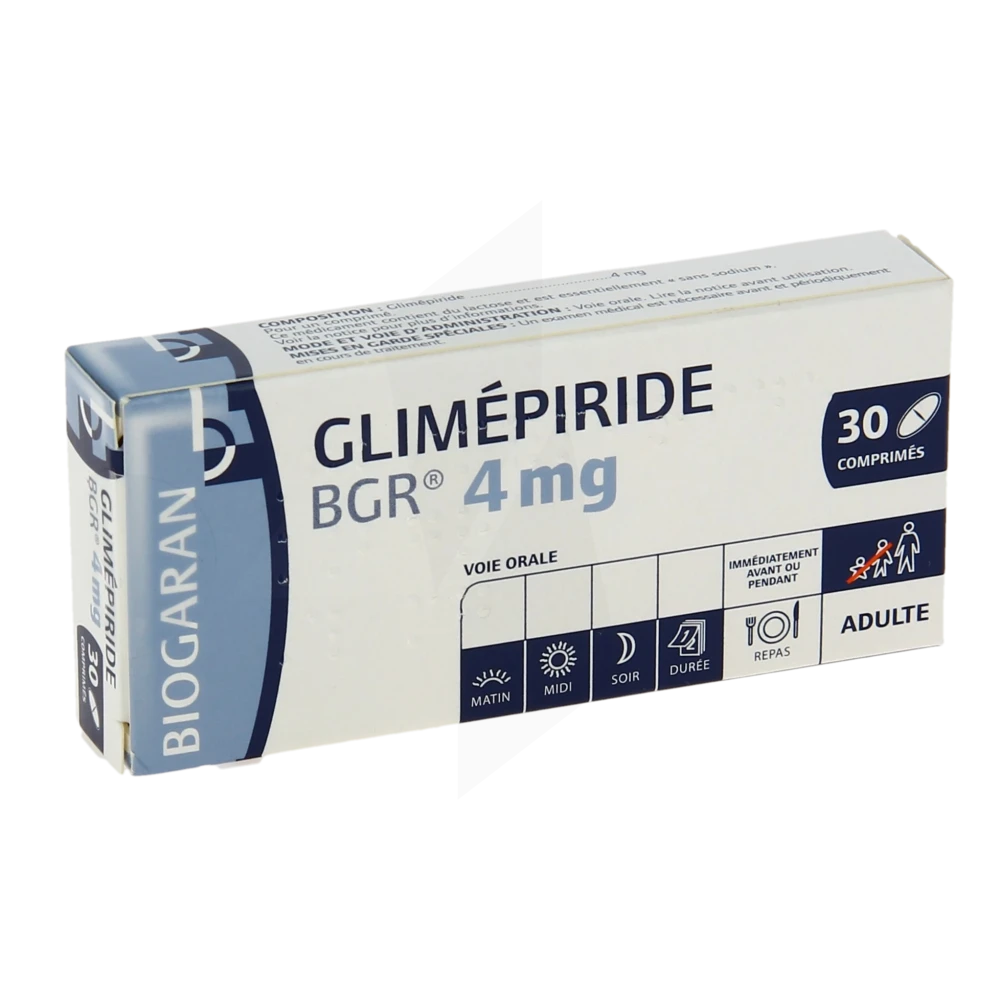 Glimepiride Bgr 4 Mg, Comprimé