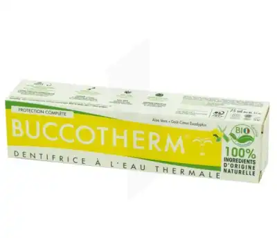 Buccotherm PÂte Dentifrice Protection ComplÈte Eau Thermale Citron Eucalyptus T/75ml