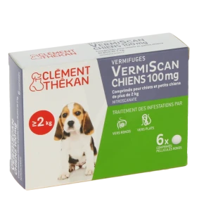 Vermiscan Chiens 100 Mg, Comprimé Pelliculé