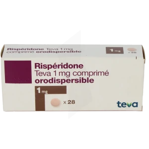 Risperidone Teva 1 Mg, Comprimé Orodispersible