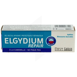 Elgydium Repair Gel Buccal Apaisant Protecteur Et Réparateur T/15ml