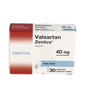 Valsartan Zentiva 40 Mg, Comprimé Pelliculé Sécable