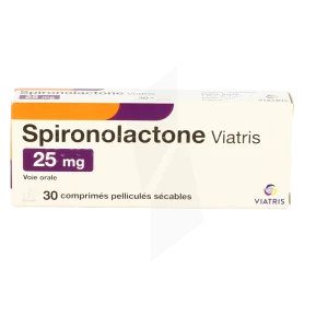Spironolactone Viatris 25 Mg, Comprimé Pelliculé Sécable