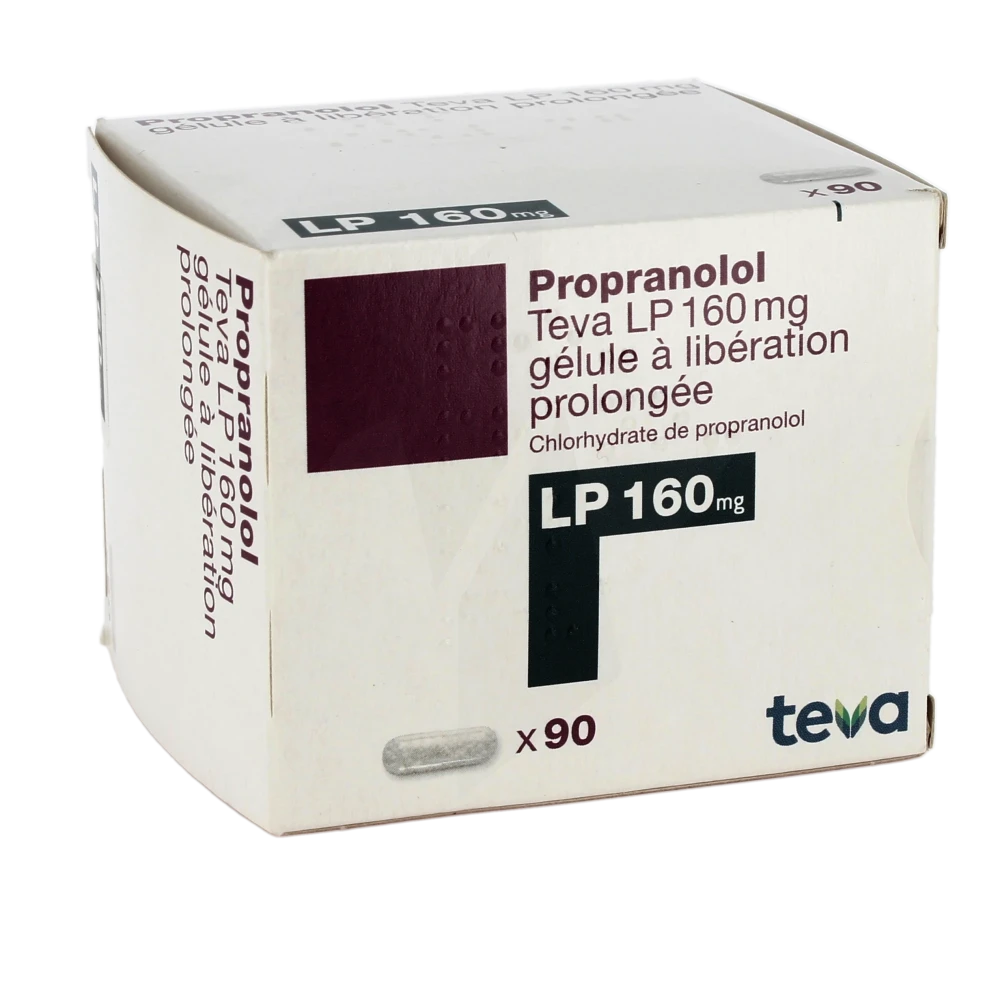 Propranolol Teva L P 160 Mg, Gélule à Libération Prolongée