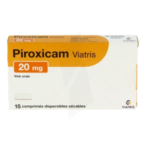 Piroxicam Viatris 20 Mg, Comprimé Dispersible Sécable