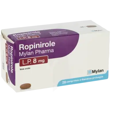 ROPINIROLE VIATRIS LP 8 mg, comprimé à libération prolongée