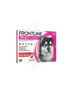 Frontline Tri-act Solution Pour Spot-on Chien 40-60kg 3 Pipettes/6ml
