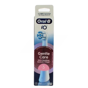 Oral B Io Gentle Care Recharge Brosse à Dents électrique Boîte De 3