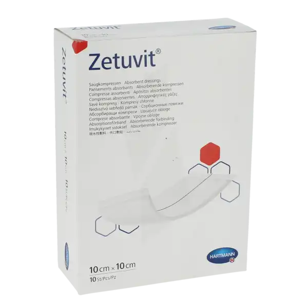 Zetuvit® Pansement Absorbant         10 X 10 Cm - Boîte De 10