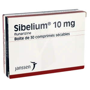 Sibelium 10 Mg, Comprimé Sécable