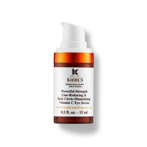 Kiehl’s Powerful-strength Line-reducing & Dark Circle-diminishing Vitamin C Eye Serum Sérum Contour Des Yeux Réducteur De Rides Et Anti-cernes à La Vitamine C Fl/15ml