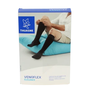 Venoflex Elegance 3 Chaussette Homme Noir Taille 3n