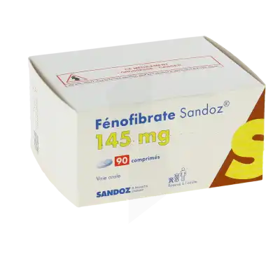 FENOFIBRATE SANDOZ 145 mg, comprimé