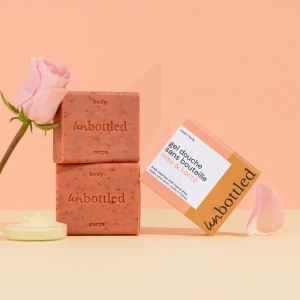 Unbottled Gel Douche Sans Bouteille Rose & Karité 110g