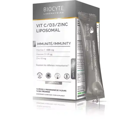 Biocyte Vitamine C-d3-zinc Liposomal Poudre à Diluer 14 Sticks à JOINVILLE-LE-PONT