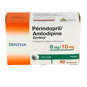 Perindopril/amlodipine Zentiva 8 Mg/10 Mg, Comprimé