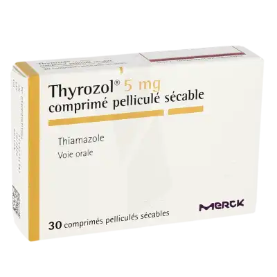 Thyrozol 5 Mg, Comprimé Pelliculé Sécable à LE LAVANDOU