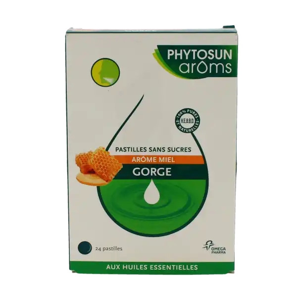 Phytosun Arôms Pastilles Sans Sucre Gorge Arôme Miel X 24