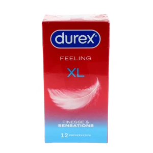 Durex Feeling Xl Préservatif Lubrifié B/12