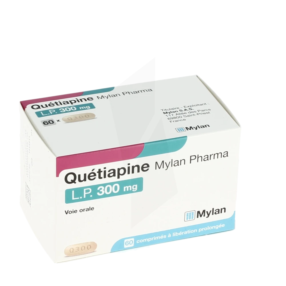 Quetiapine Viatris Lp 300 Mg, Comprimé à Libération Prolongée