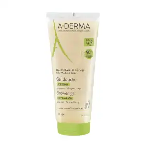 Acheter ADERMA Gel douche surgras visage et corps T/200ml à VALENCE
