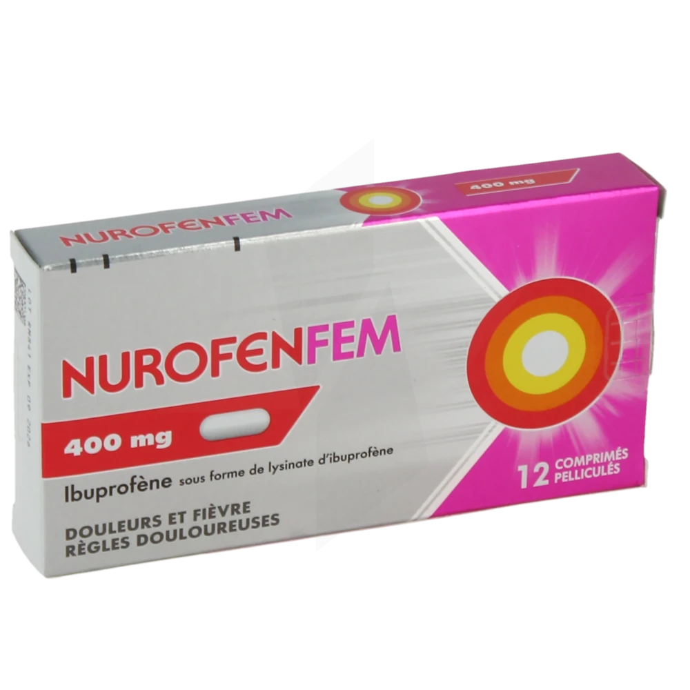 Nurofenfem 400 Mg, Comprimé Pelliculé