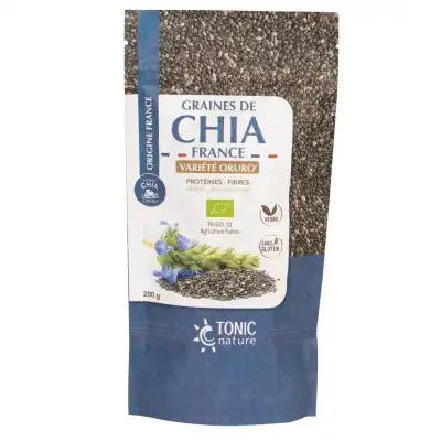 Tonic Nature Graines De Chia France Oruro 200g à Beaujeu-Saint-Vallier-Pierrejux-et-Quitteur