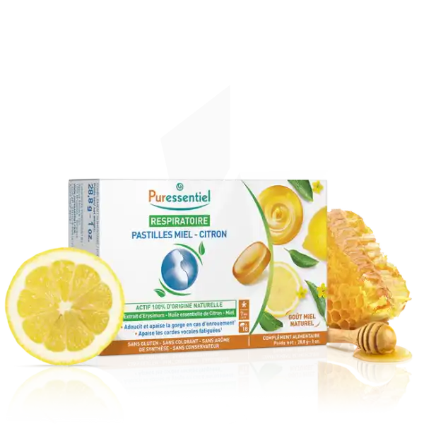 Puressentiel Respiratoire Pastilles Miel-citron B/20