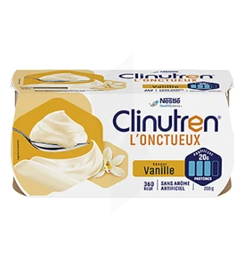 Clinutren L'onctueux Nutriment Vanille 4 Cups/200g
