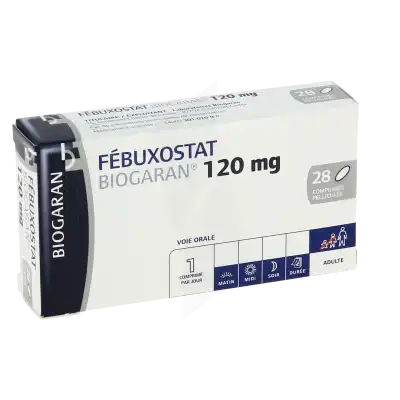 Febuxostat Biogaran 120 Mg, Comprimé Pelliculé à LE LAVANDOU