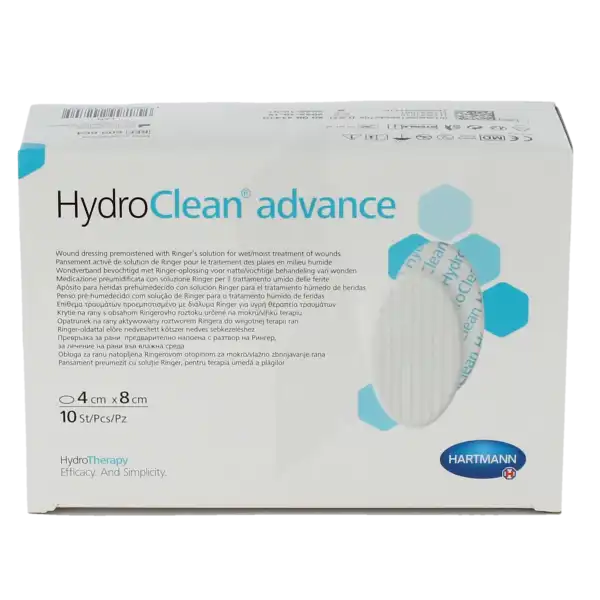 Hydroclean® Advance Pansement Irrigo-absorbant Ovale 4 X 8 Cm