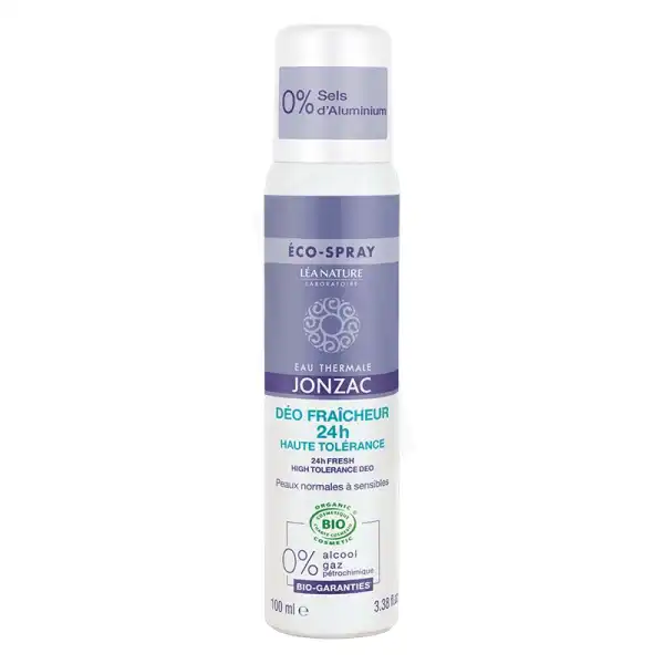 Eau Thermale Jonzac Déodorant Fraîcheur 24h Haute Tolérance Spray/100ml