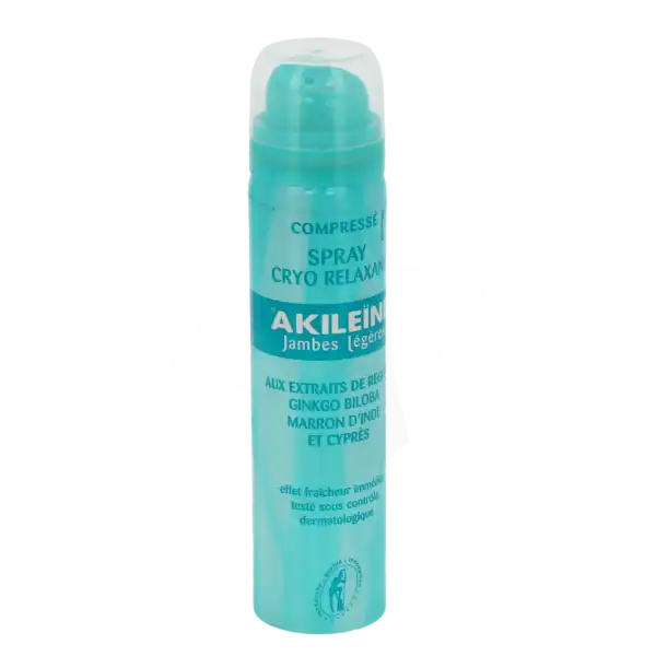 Akileine Spray Cryo Relaxant Jambes Légères Aéros/75ml