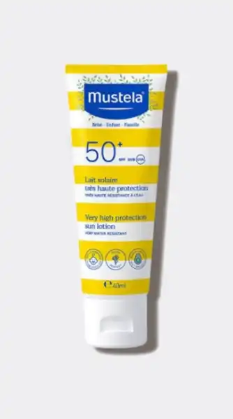 Mustela Solaire Lait Solaire Très Haute Protection Spf50+ T/40ml