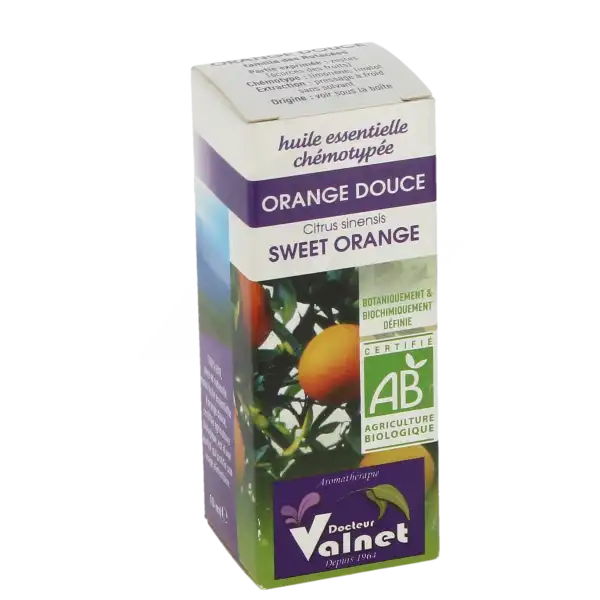 Docteur Valnet Huile Essentielle Bio, Orange Douce 10ml