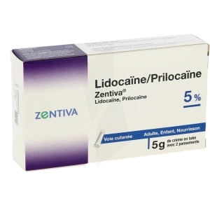 Lidocaine/prilocaine Zentiva 5 %, Crème