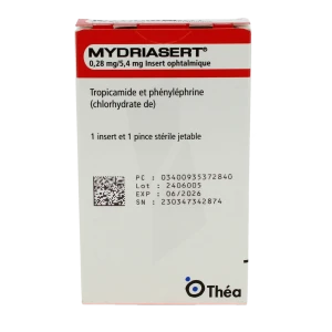 Mydriasert, Insert Ophtalmique