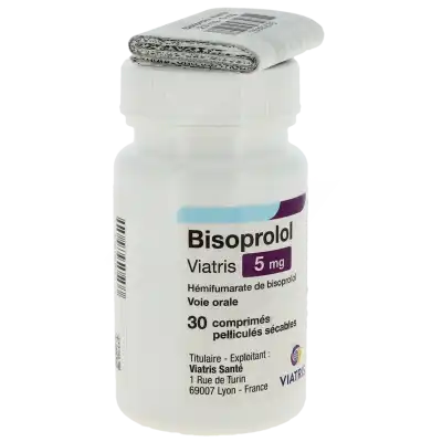 Bisoprolol Viatris 5 Mg, Comprimé Pelliculé Sécable à Chelles