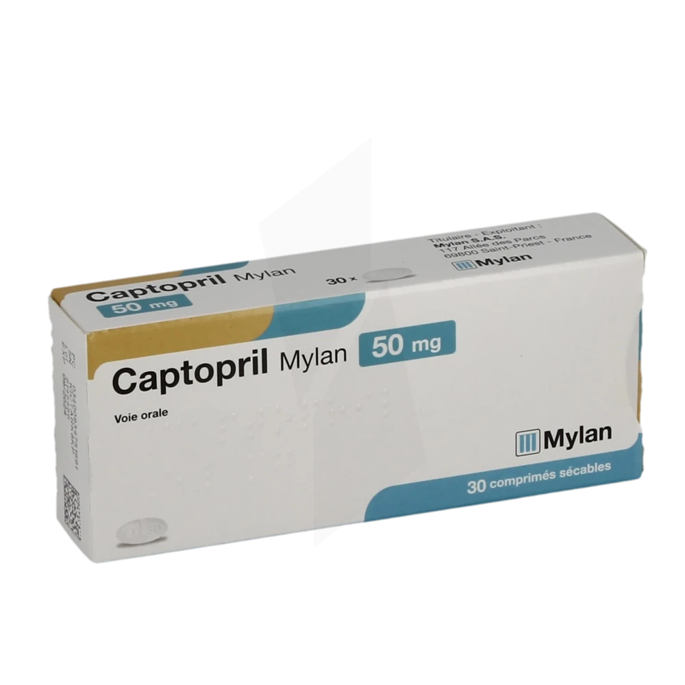 Captopril Viatris 50 Mg, Comprimé Sécable