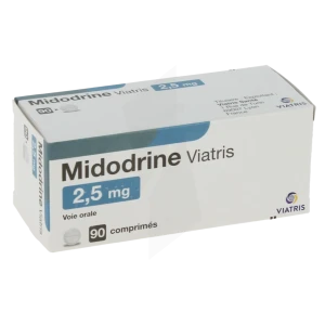 Midodrine Viatris 2,5 Mg, Comprimé