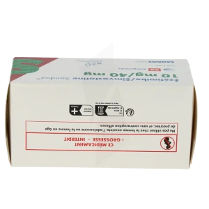Ezetimibe/simvastatine Sandoz 10 Mg/40 Mg, Comprimé