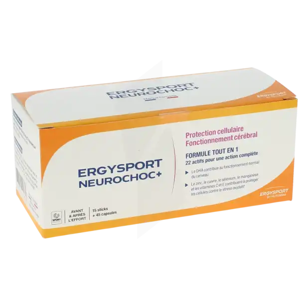 Ergysport Neurochoc+ Pdr Et Capsule 15sticks+45