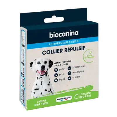 Biocanina Collier Répulsif Chien >15kg Bio à LABENNE