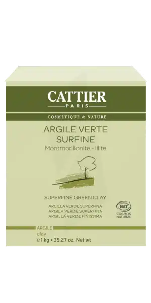 Cattier Argile Verte Surfine 1kg